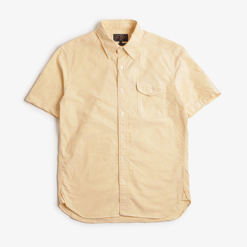 Beams Plus Button Down Short Sleeve Oxford Shirt