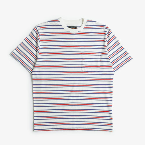 Beams Plus Multi Stripe Pocket T-Shirt