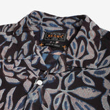 Beams Plus Open Collar Block Print Leaf Shirt