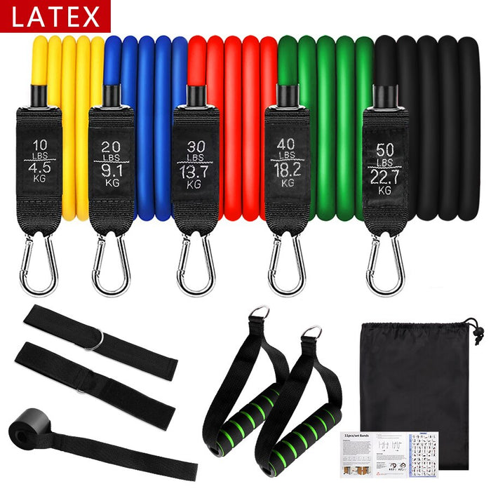 11Pcs Resistance Band Set