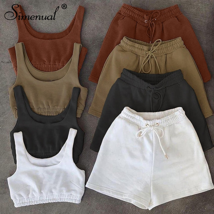 Women Tank Top And Shorts Sets