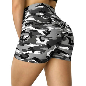 Women's Camouflage Gym And Sports Shorts