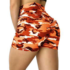 Women's Camouflage Gym And Sports Shorts